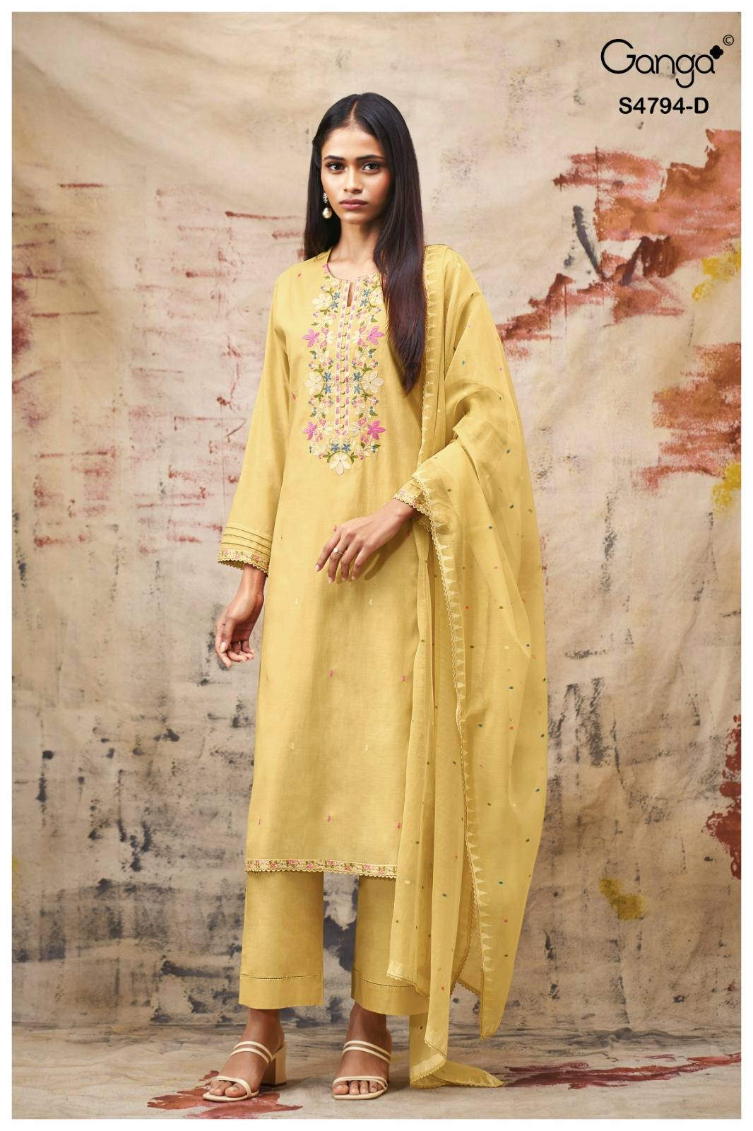 AISYA 4794 SERIES BY GANGA FASHION Beautiful Colourful PURE BEMBERG Dresses At Wholesale Price